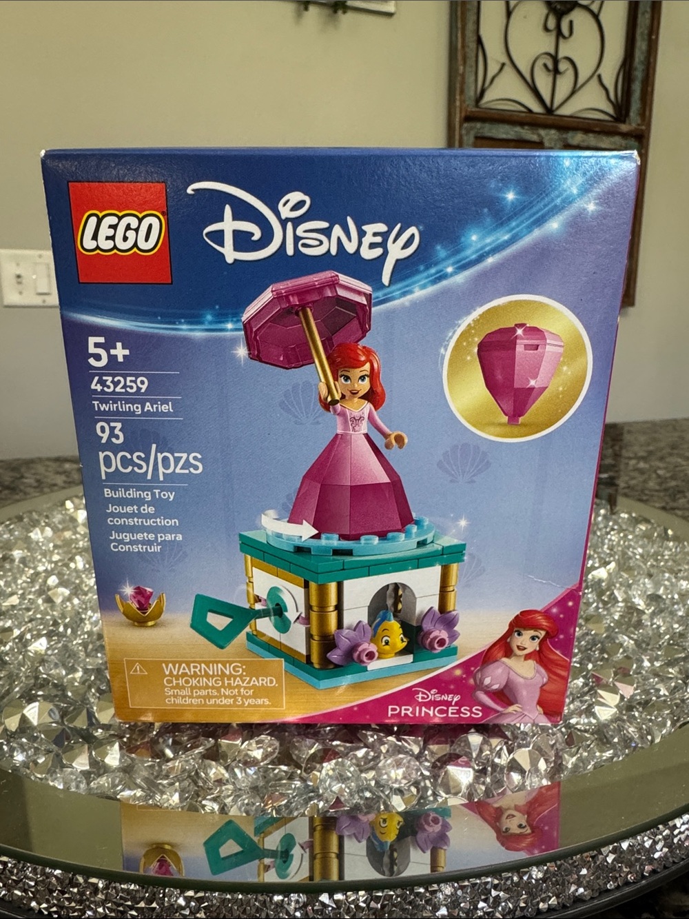 LEGO Disney Twirling Ariel 93 piece  Playset in Pink, Teal & Gold